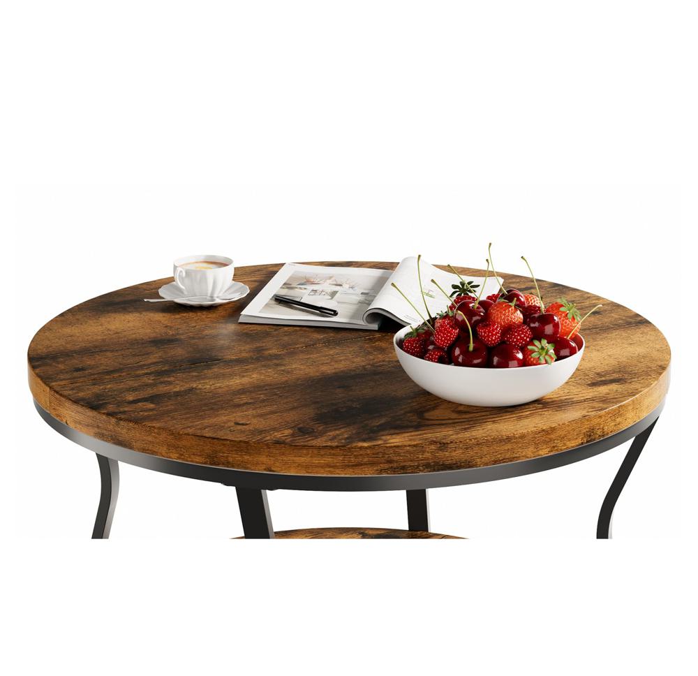 Amazon.com: Round Coffee Tables for Living Room, Circle Wood